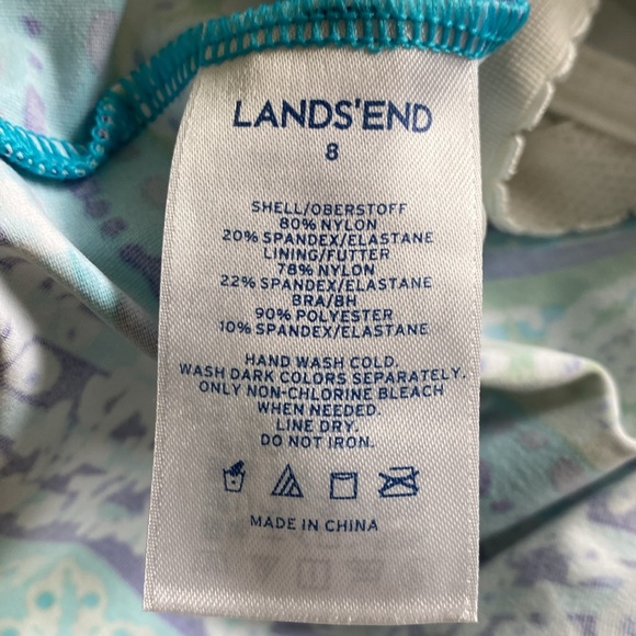 Lands End Tankini Top size 8 - Picture 6 of 6
